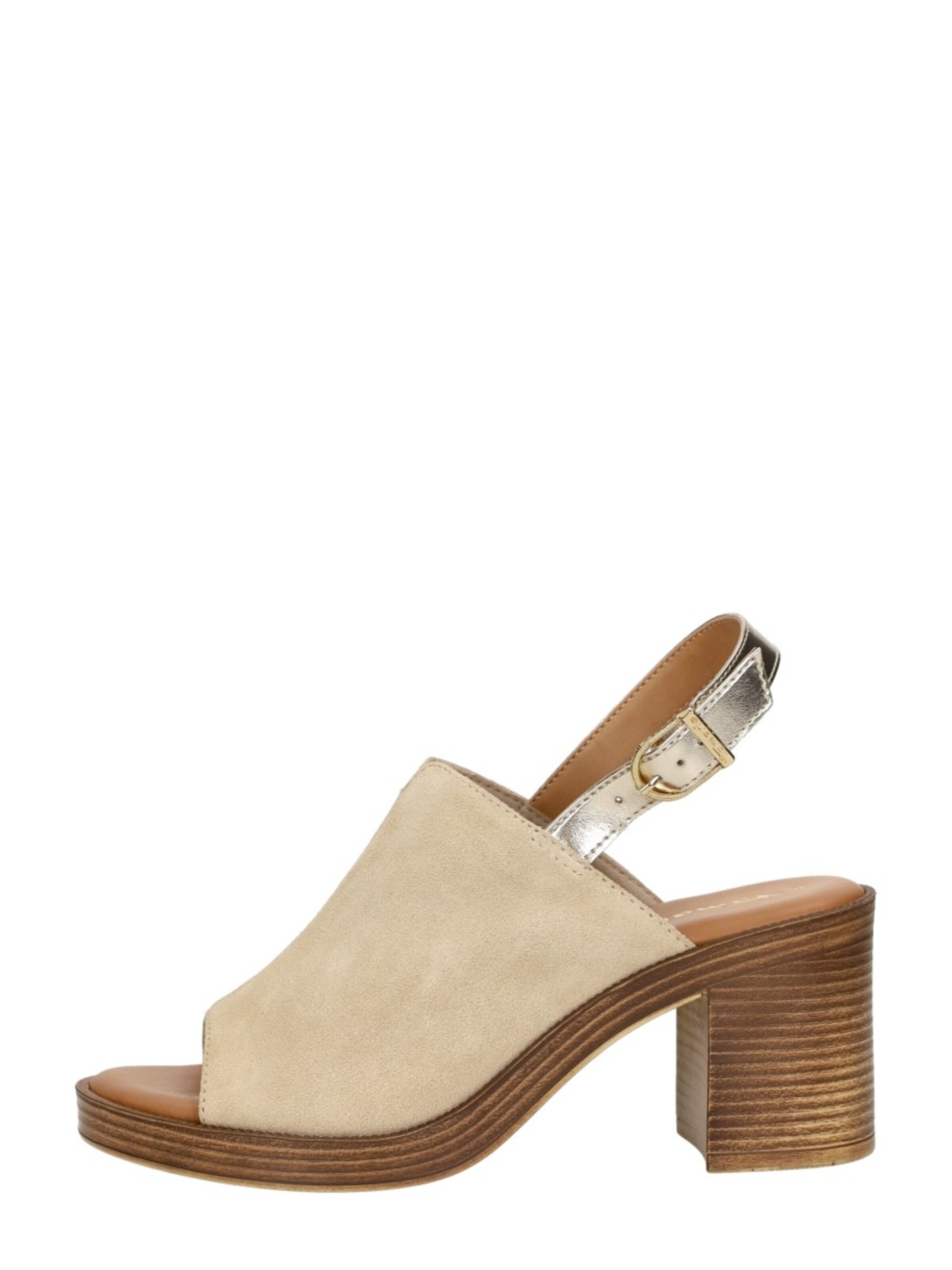 Sandales à lanières 'Sandalen Hak' Tamaris en beige : devant