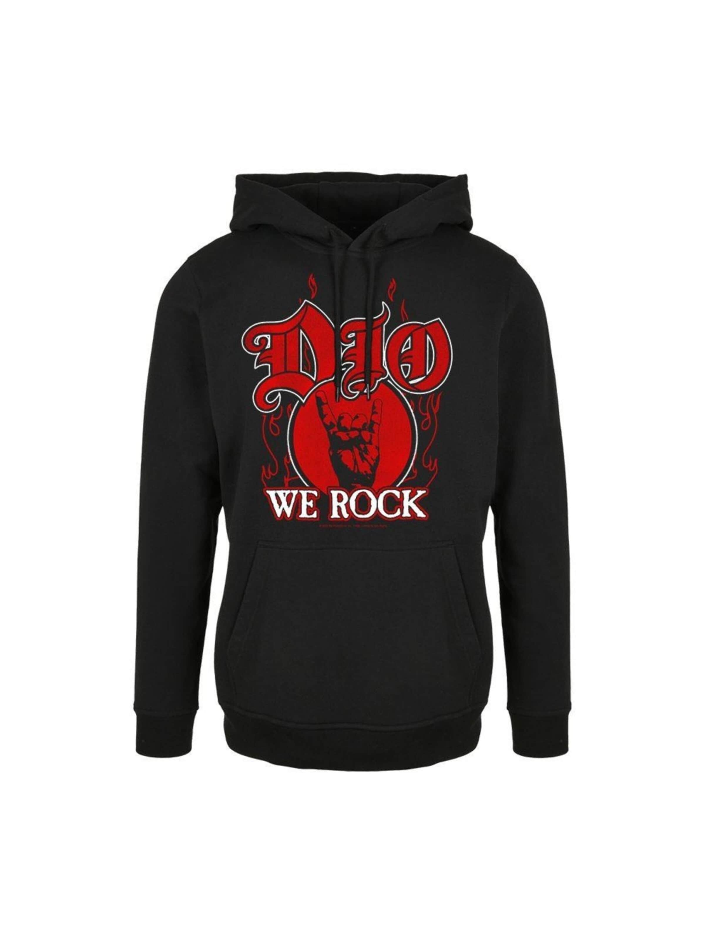 Rockshirts Sweatshirt 'Dio - We Rock Kapuzenpullover' i svart