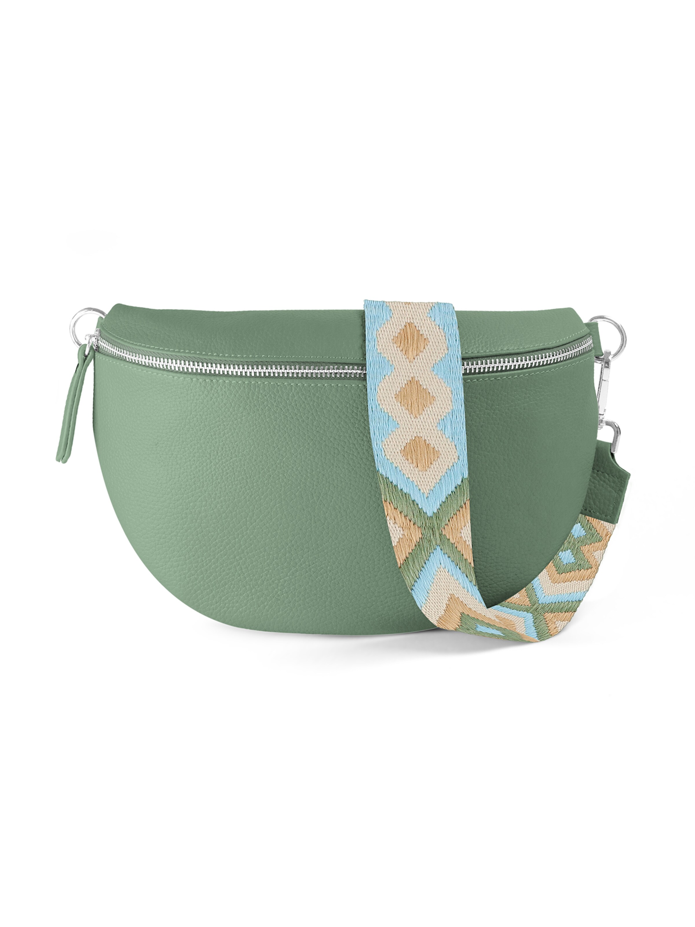 lePelou Belt bag 'JUNA large' in Green: front