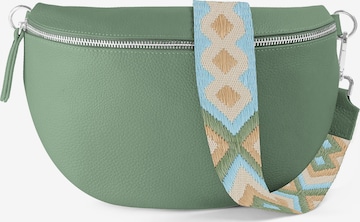 lePelou Gürteltasche 'JUNA large' in Grün: Vorderseite