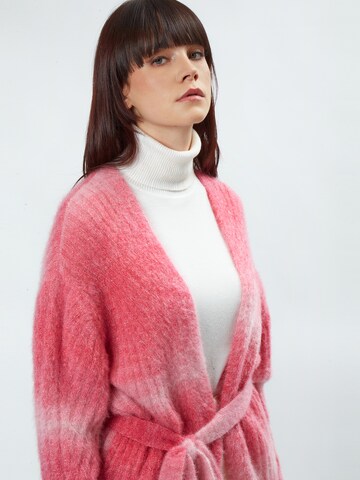 Influencer Strickjacke in Pink
