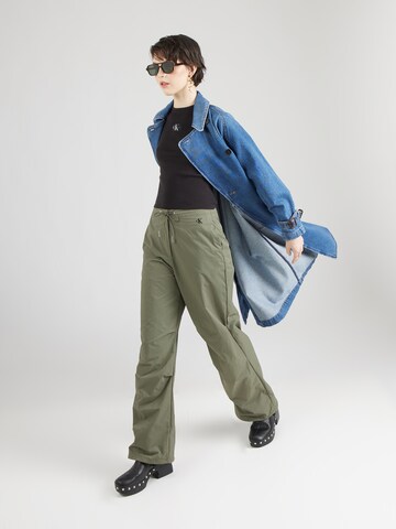Calvin Klein Jeans Kootud topp, värv must