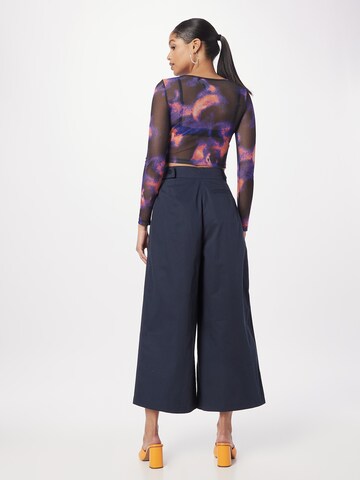 People Tree Wide leg Broek in Blauw