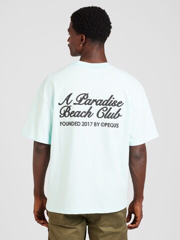Pequs T-Shirt ' ' in Blau: Vorderseite