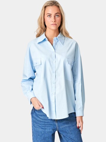TEESHOPPEN Bluse 'Clara' in Blau: Vorderseite