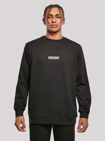F4NT4STIC Sweatshirt 'SIlvester Party Happy People Only' in Zwart: voorkant