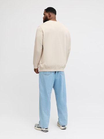 Jack & Jones Plus Sweatshirt 'JJEArchive' i beige