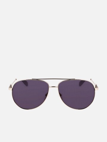 Lunettes de soleil Longchamp en argent : devant