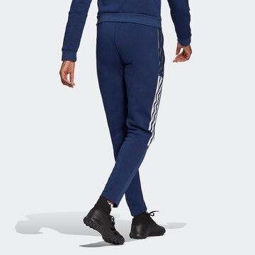 ADIDAS SPORTSWEAR Tapered Workout Pants 'Tiro 21 Sweat' in Blue