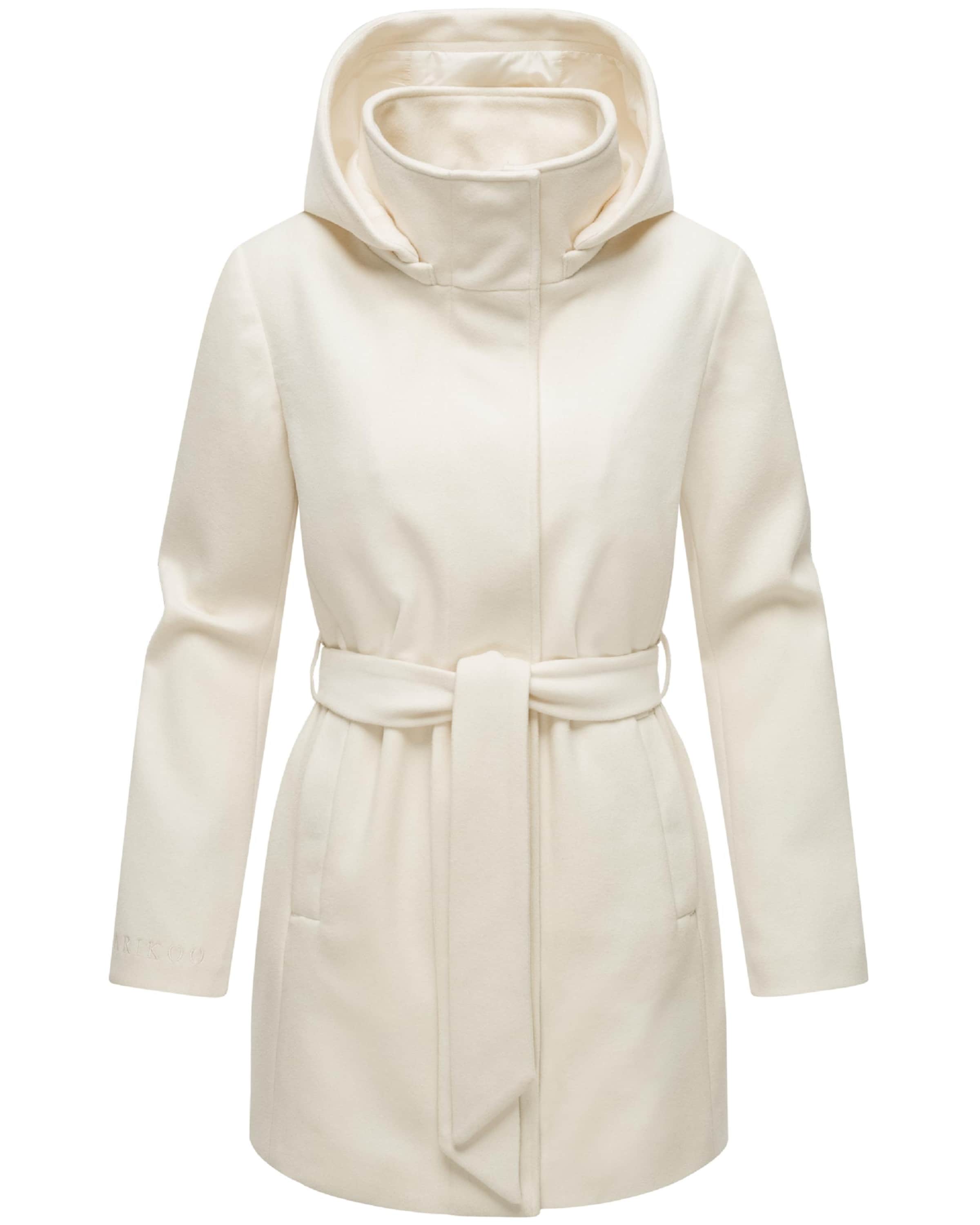 MARIKOO Демисезонное пальто 'Katalinaa 16' в Белый: спереди