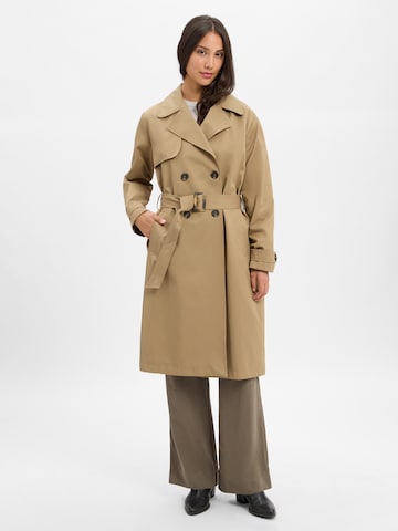 MORE & MORE Between-seasons coat in Beige: front