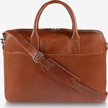 PURE Studios Laptop Bag 'NAOS' in Brown: front
