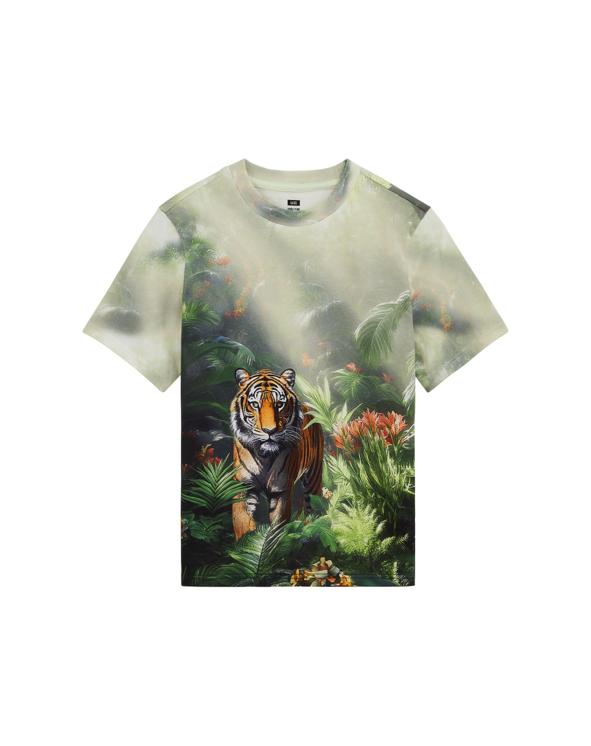 WE Fashion Футболка в Зеленый: спереди