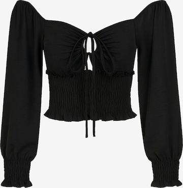 Chemisier Elara en noir : devant