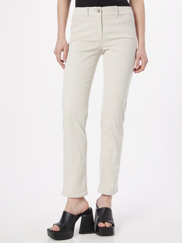 GERRY WEBER Slim fit Jeans in Beige: front