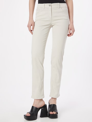 GERRY WEBER Slimfit Jeans in Beige: predná strana