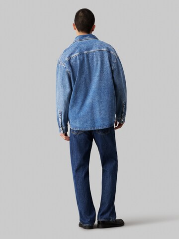 Calvin Klein Jeans Regular fit Button Up Shirt in Blue