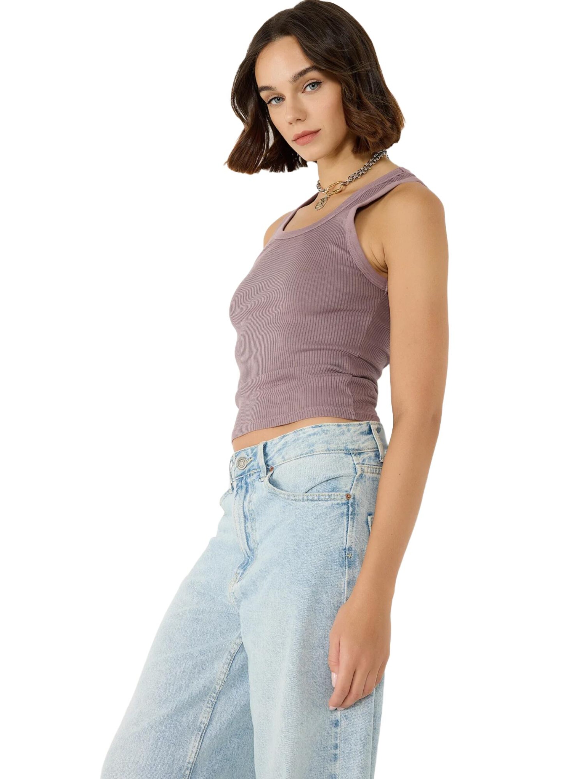 No Matter What Top in Lila