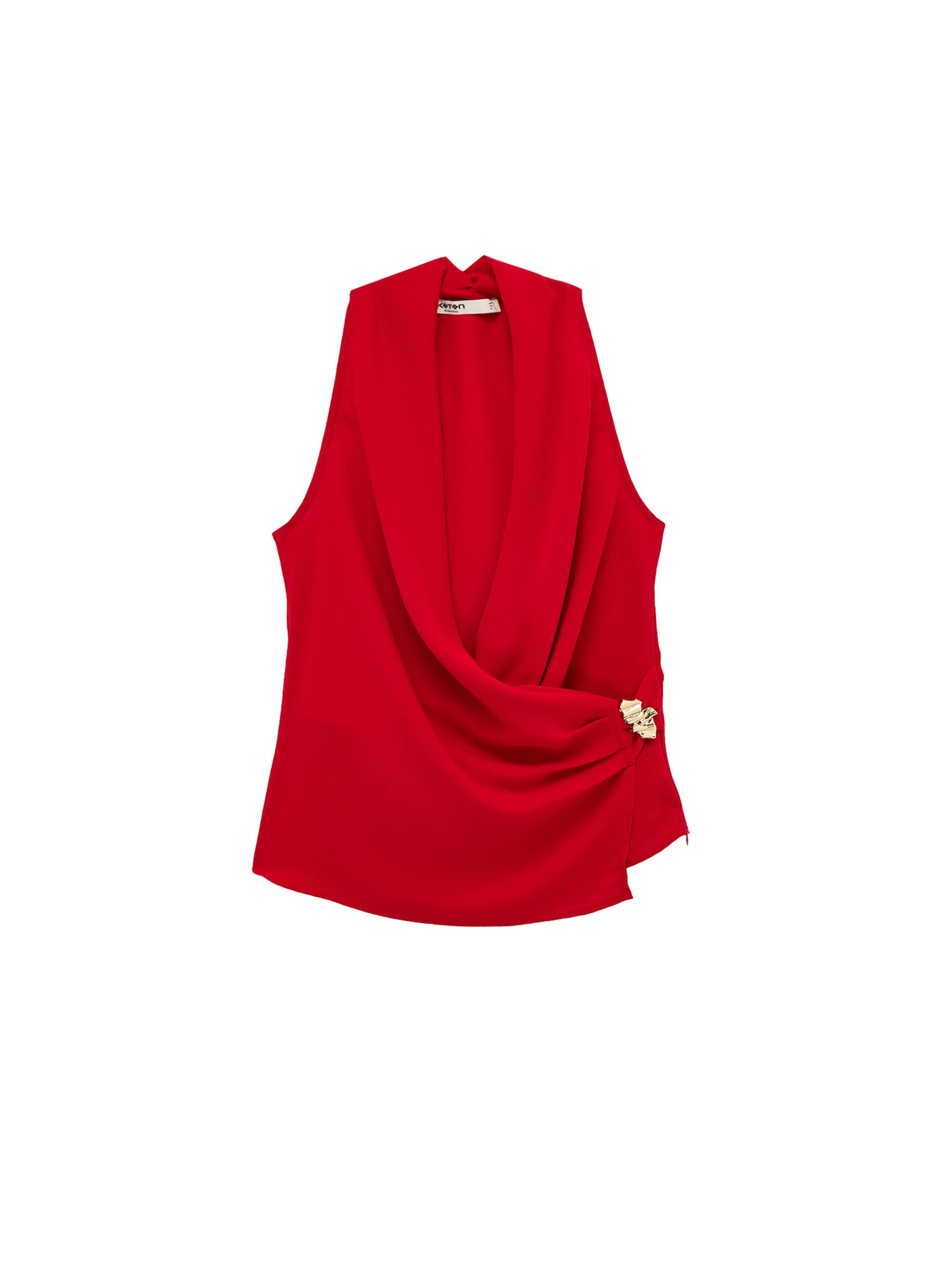Koton Blouse in XXS in de kleur Rood, Productweergave