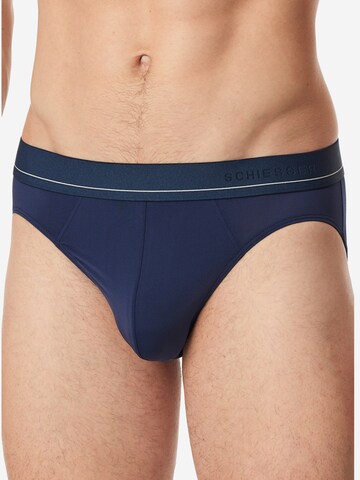 SCHIESSER Slip 'Pure Micro'‌‌ in Blau: Vorderseite