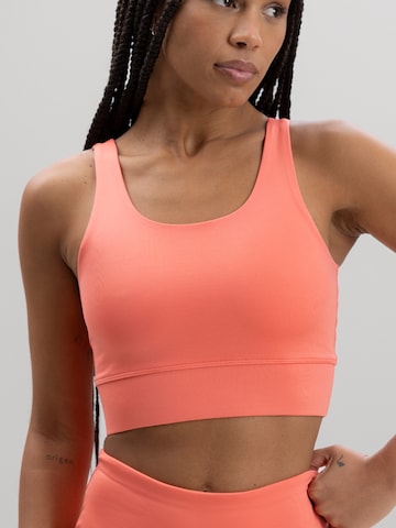 Bustier Soutien-gorge de sport 'Bustier' Hey Honey en orange : devant