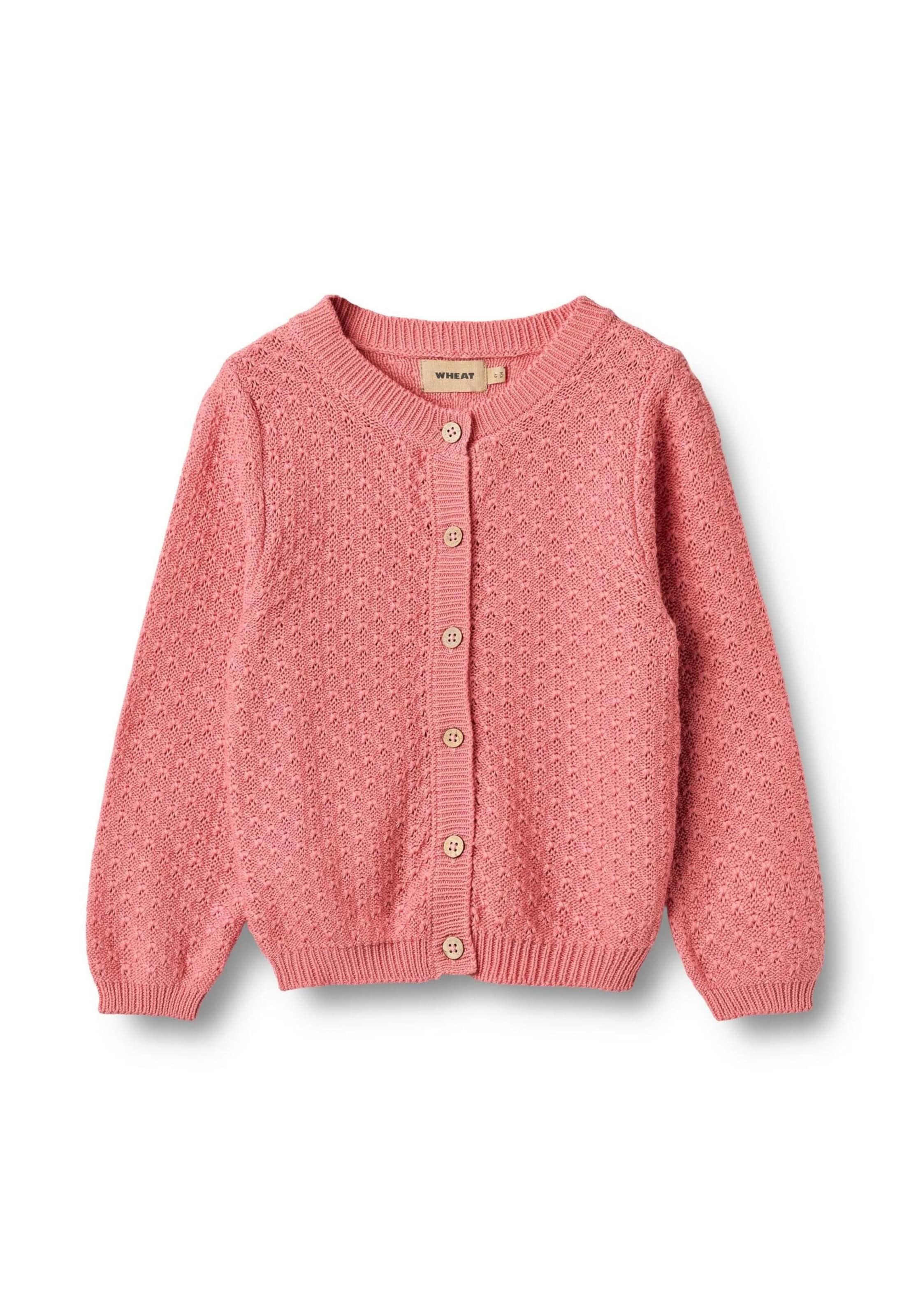 Cardigan 'Magnella' WHEAT en rose : devant