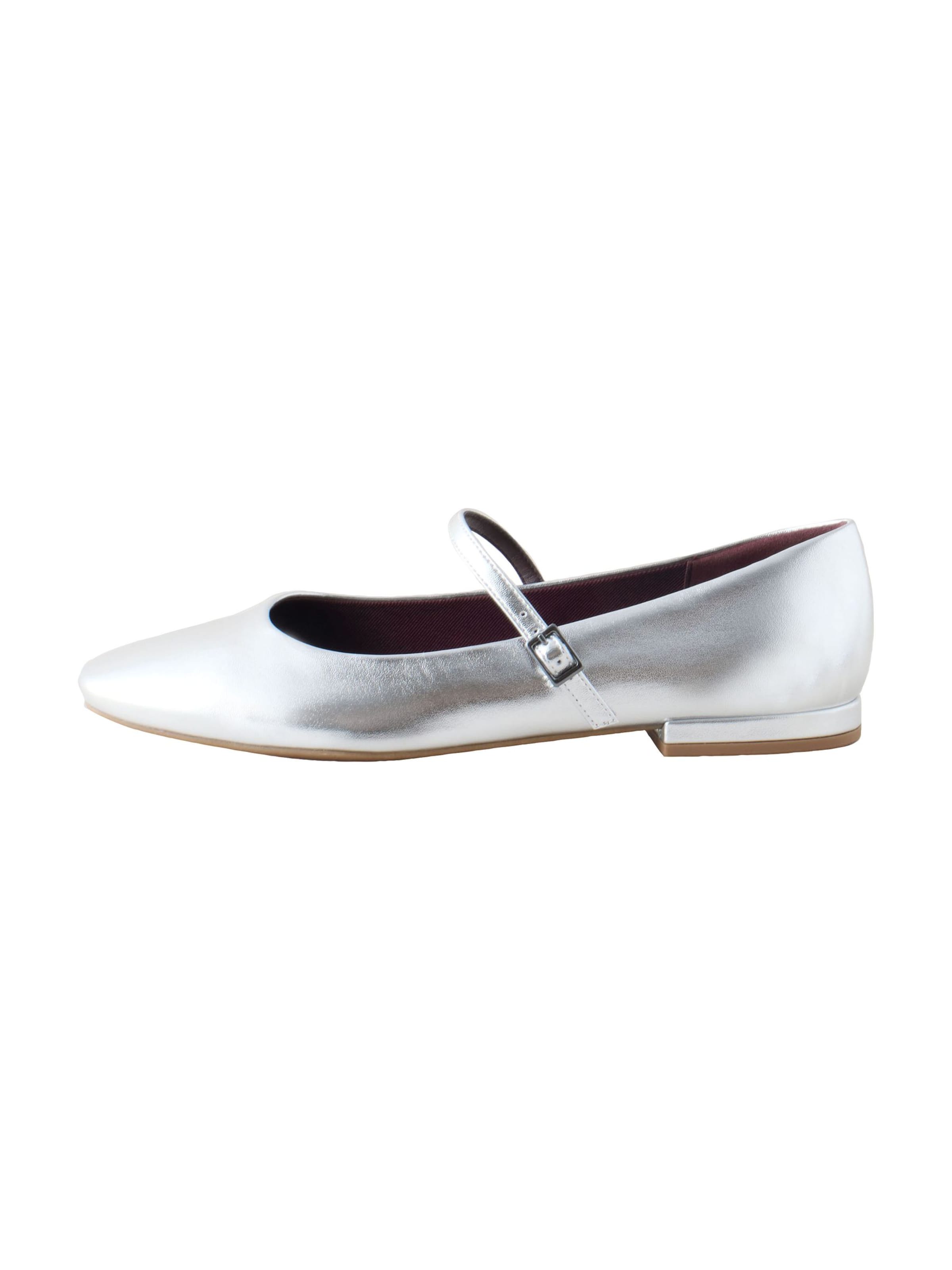 Next Strap ballerina 'Forever Comfort' in Silver: front