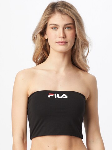 Bandeau Haut 'Sable' FILA en noir : devant