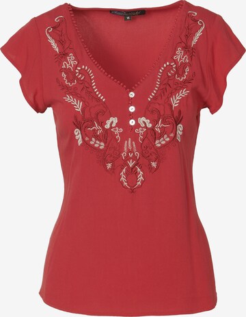 KOROSHI Blouse in Red: front