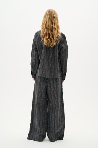 InWear Wide Leg Hose 'Solina' in Schwarz