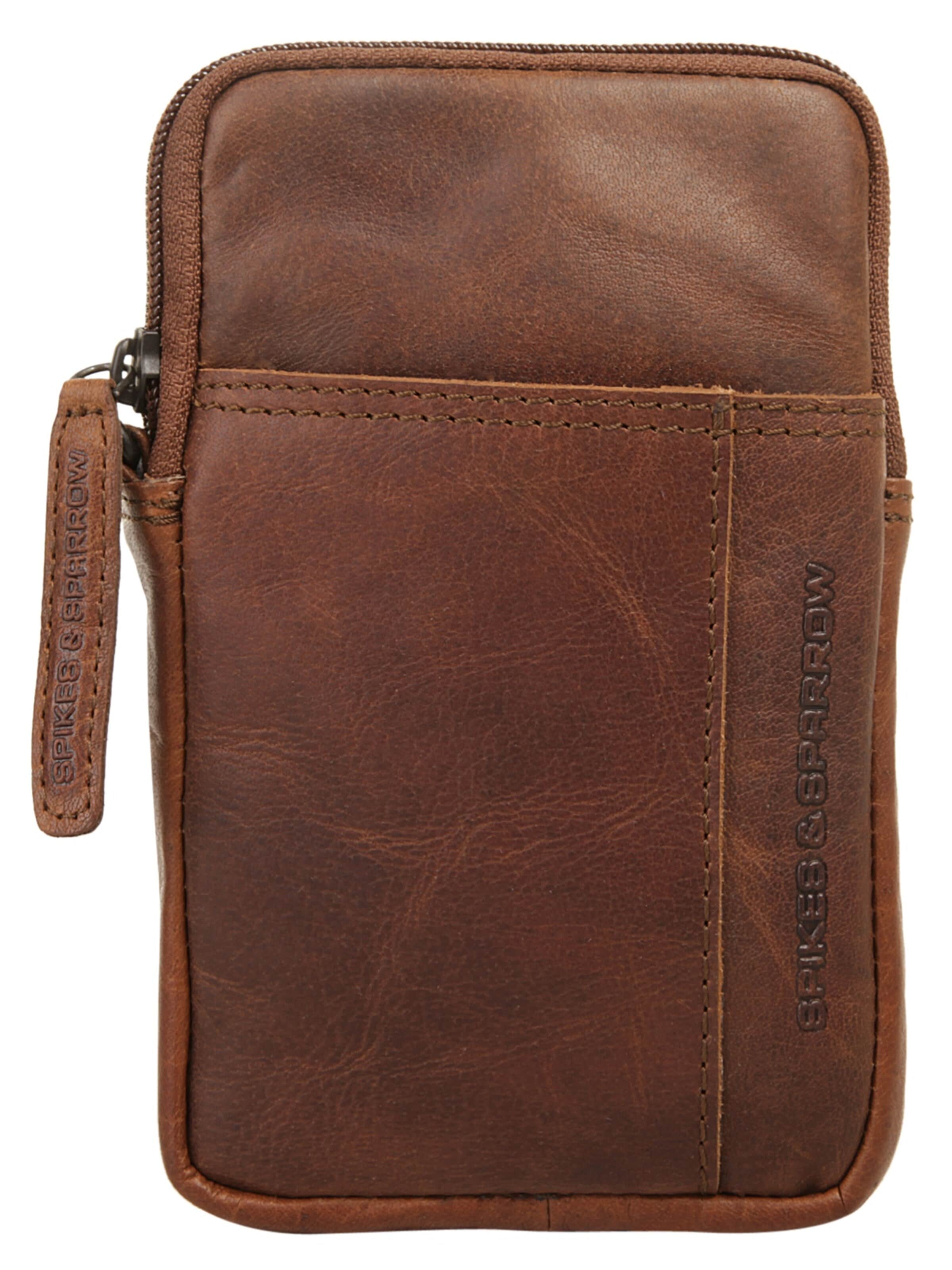 Sac à bandoulière Spikes & Sparrow en marron : devant