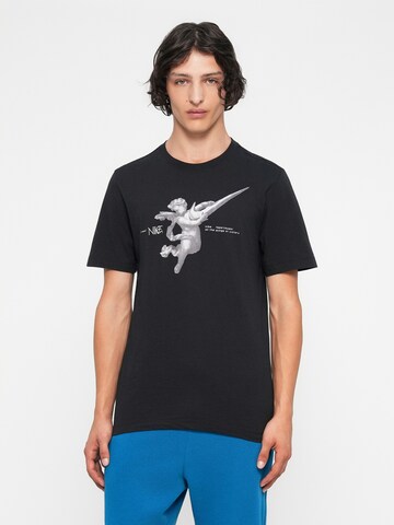 Nike Sportswear Тениска 'WINGS CITY' в черно