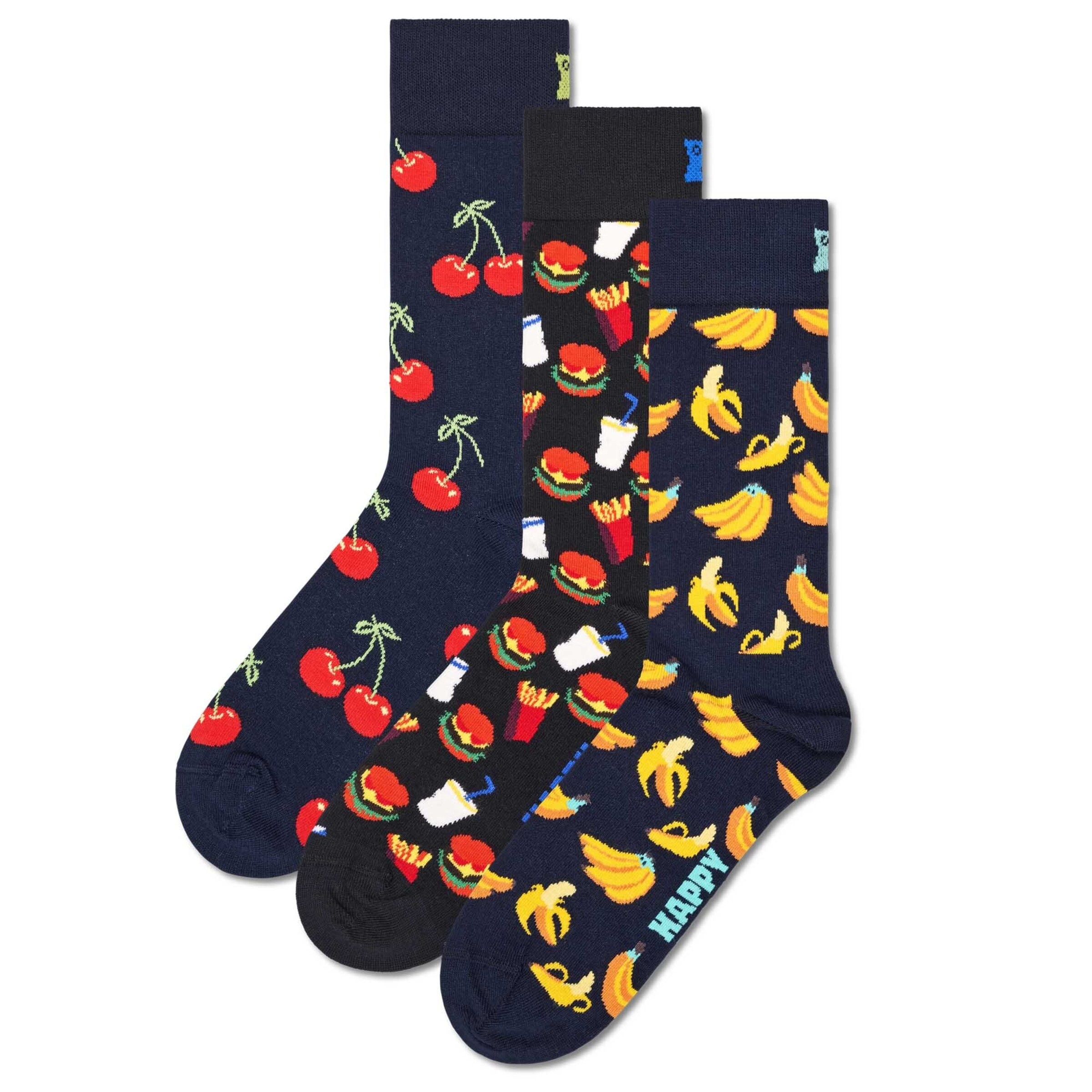 Happy Socks Ponožky 'Food' – modrá: přední strana