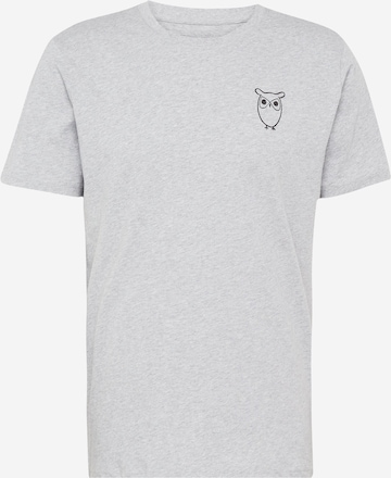 KnowledgeCotton Apparel Shirt in Grey: front