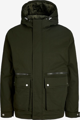 zaļš JACK & JONES Starpsezonu parka 'JJEWOLF': no priekšpuses