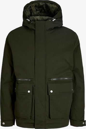 JACK & JONES Välikausiparka 'JJEWOLF' koossa S värissä tummanvihreä, Tuotenäkymä