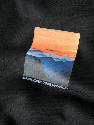 NAME IT Sweatshirt 'NKMNewton' i svart