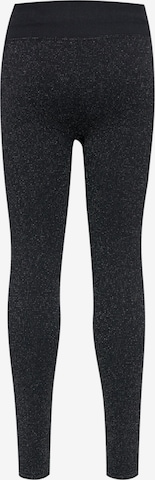 Hummel Skinny Sporthose in Schwarz