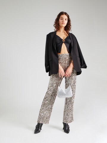 Wide Leg Pantalon 'PCKAM' PIECES en marron