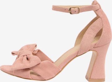 Sandales à lanières Friends Like These en rose : devant