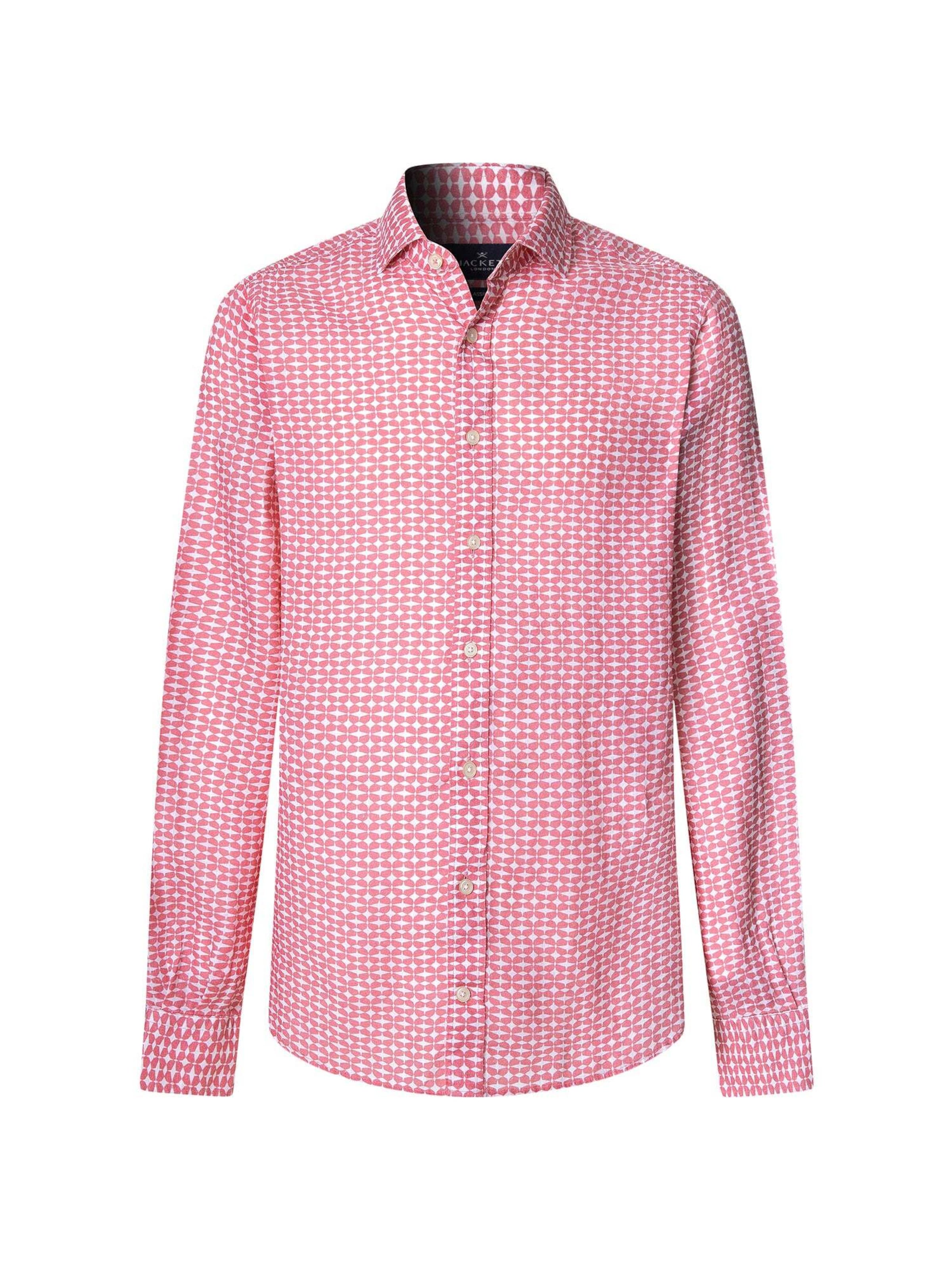 Hackett London Regular Fit Hemd 'Star' in Pink: Vorderseite
