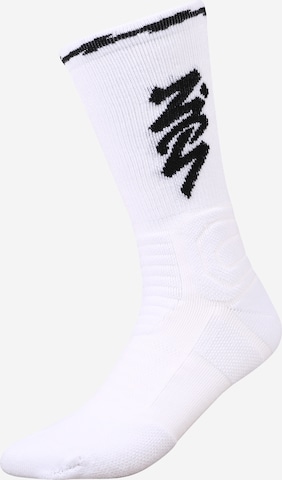 Chaussettes 'Zion Flight' Jordan en blanc : devant