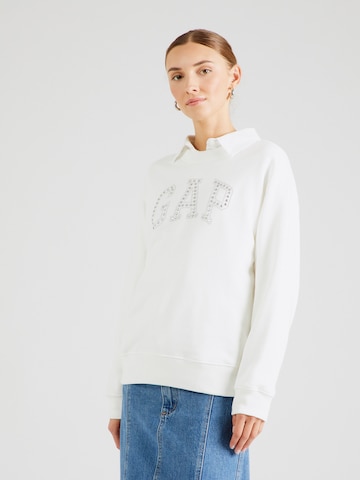 GAP Свитшот 'HERITAGE' в Белый: спереди