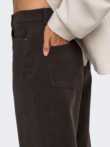 ONLY Wide Leg Jeans 'ONLMadison' in Braun