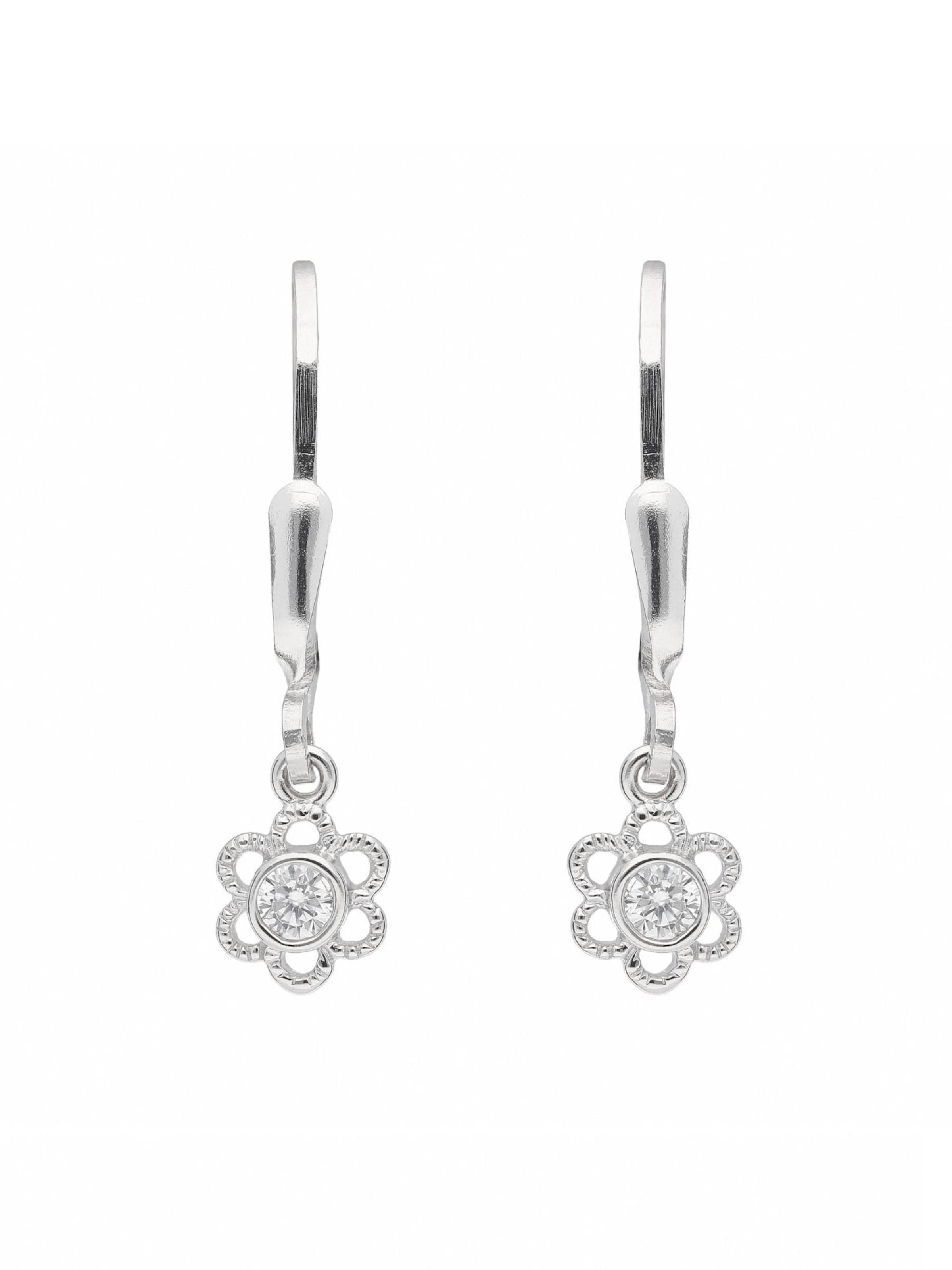 Adelia´s Ohrringe 'Blüte' in silber, Produktansicht