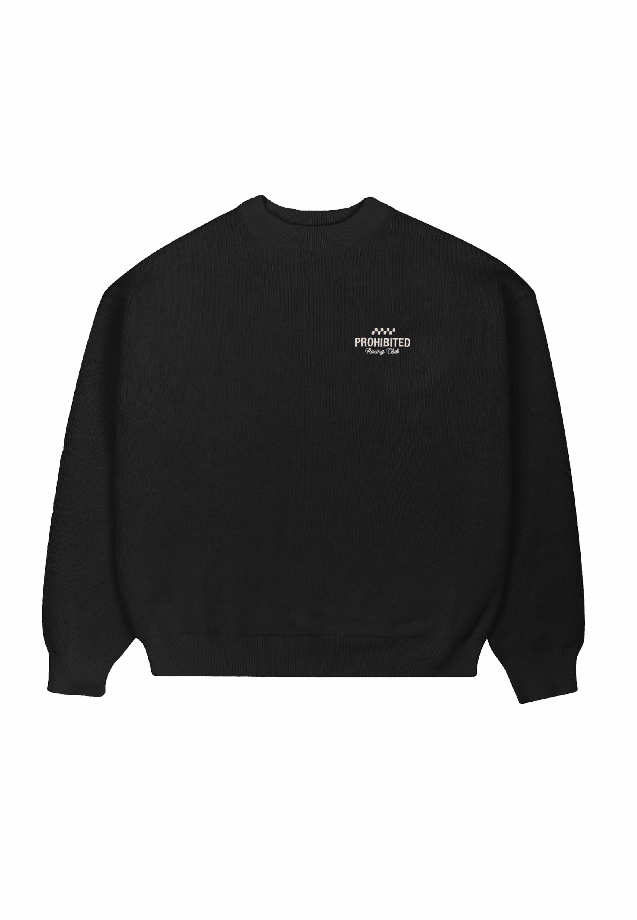 Sweat-shirt 'Vortex' Prohibited en noir : devant