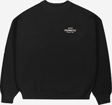 Sweat-shirt 'Vortex' Prohibited en noir : devant