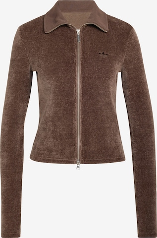 Cardigan 'Prem Ess' ADIDAS ORIGINALS en marron : devant
