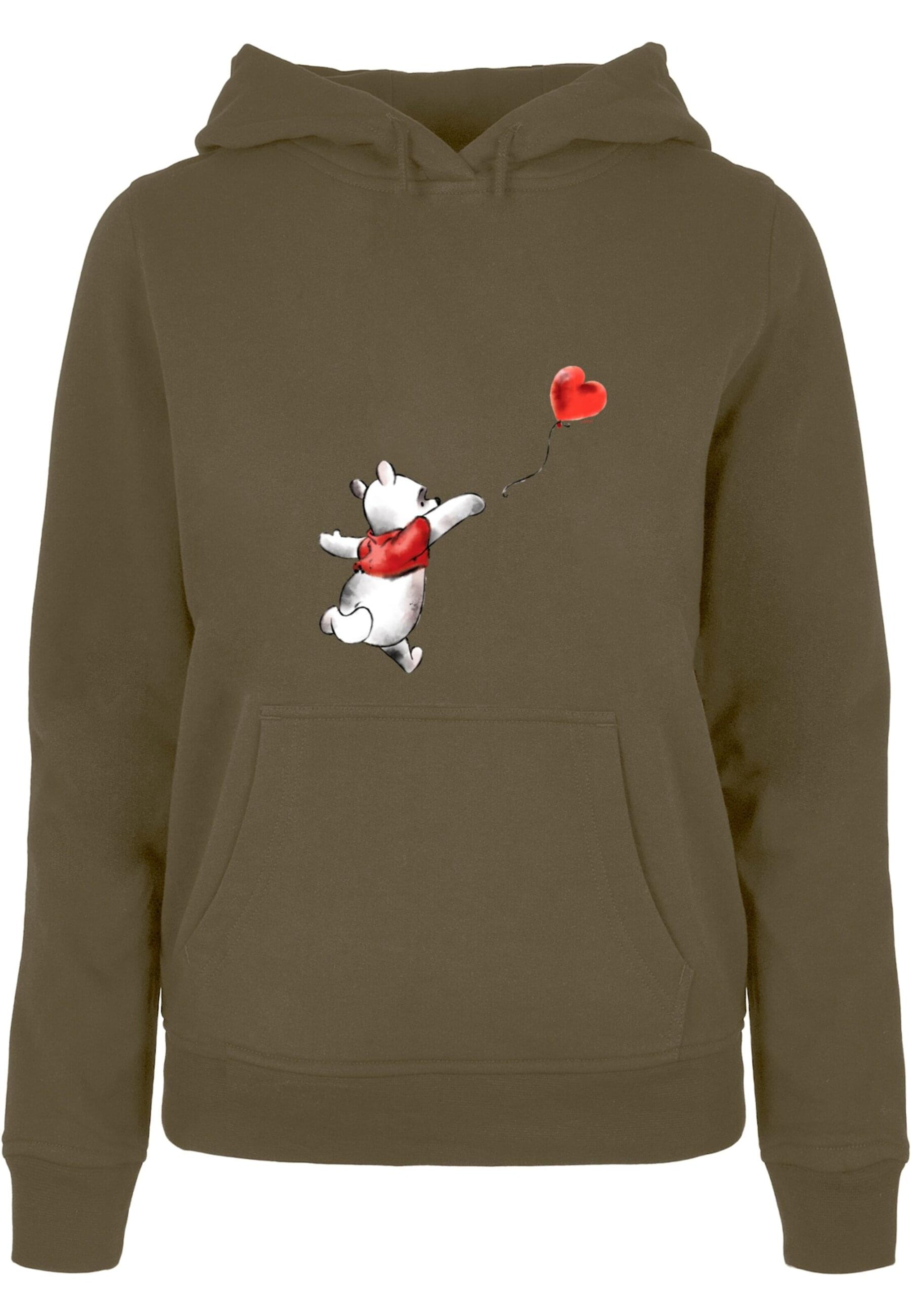 Sweat-shirt 'Winnie The Pooh - Balloon' ABSOLUTE CULT en vert : devant