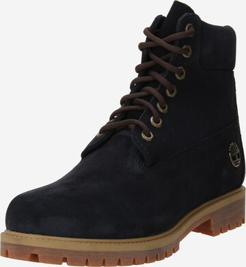 Bottines à lacets TIMBERLAND en bleu : devant